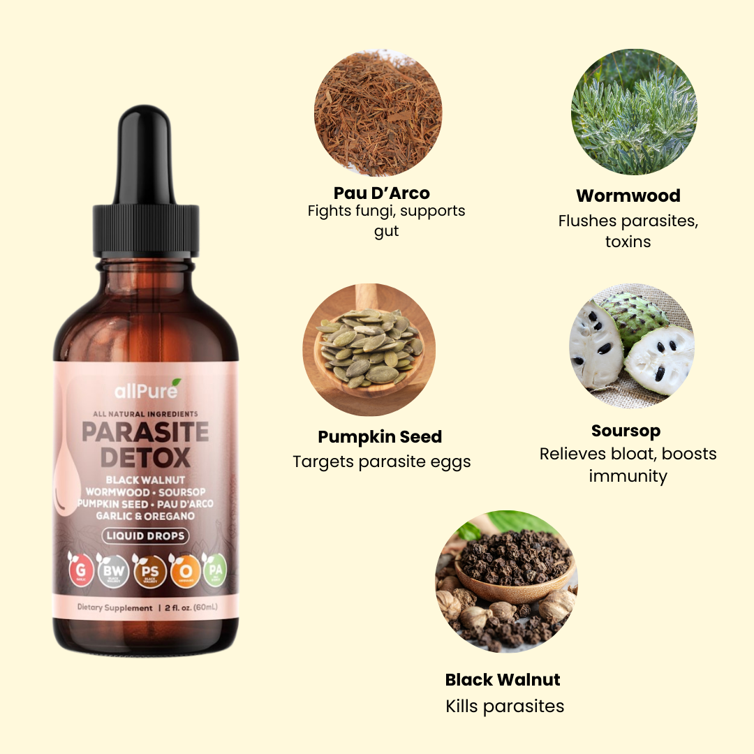 Wormwood Black Walnut Parasite Detox Longterm Reversal