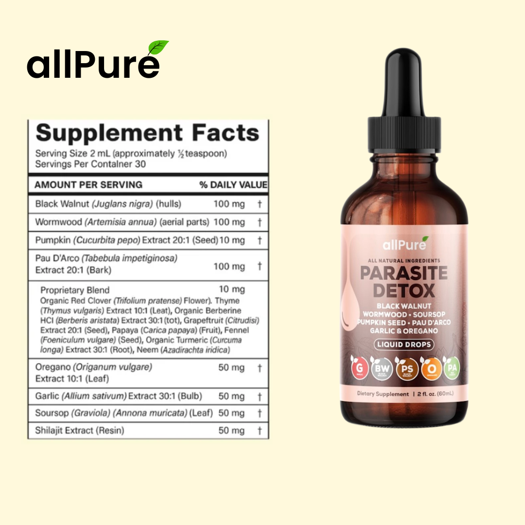 Wormwood Black Walnut Parasite Detox Longterm Reversal