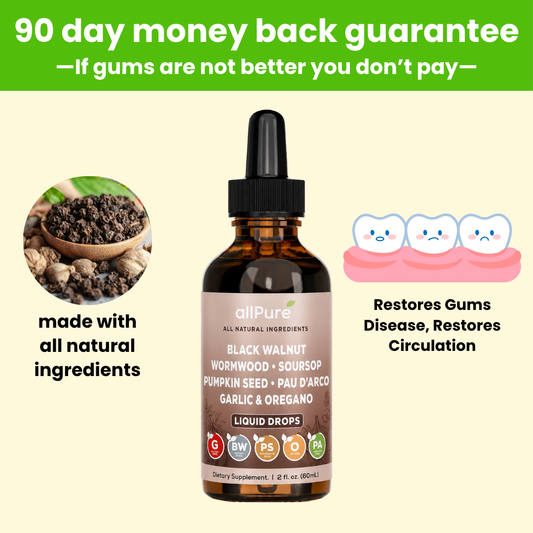 ALLPURE WORMWOOD & BLACK WALNUT - ELIMINATES GUM DISEASE