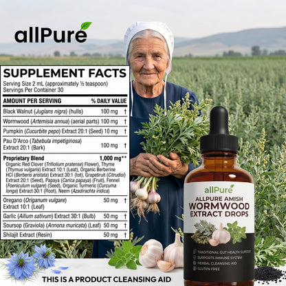 Amish Wormwood Black Walnut Parasite Detox - PP