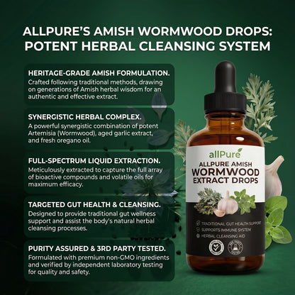 Wormwood Black Walnut Parasite Detox - LP