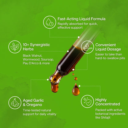 AllPure Black Walnut Wormwood Drops