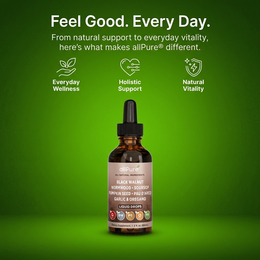 AllPure Black Walnut Wormwood Drops
