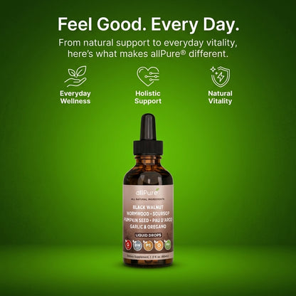 AllPure Black Walnut Wormwood Drops