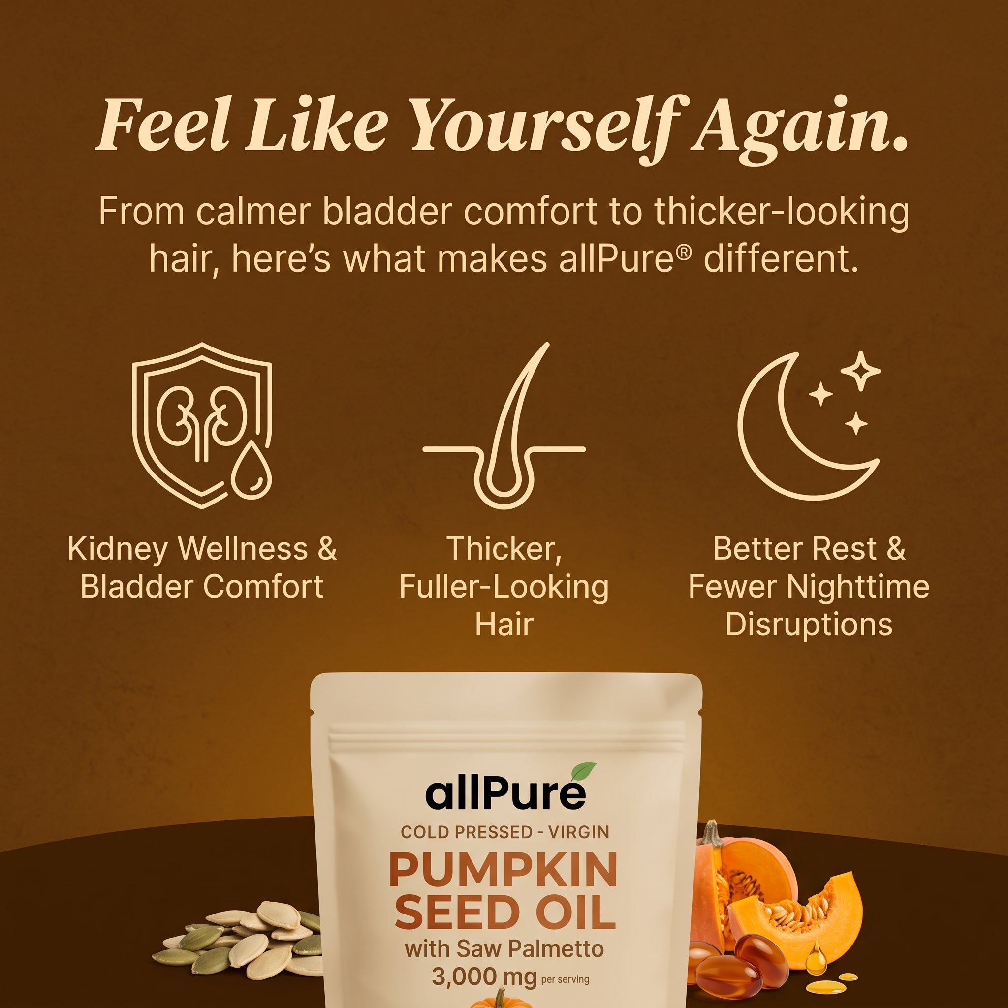 Less hair shedding & improved bladder comfort within three weeks