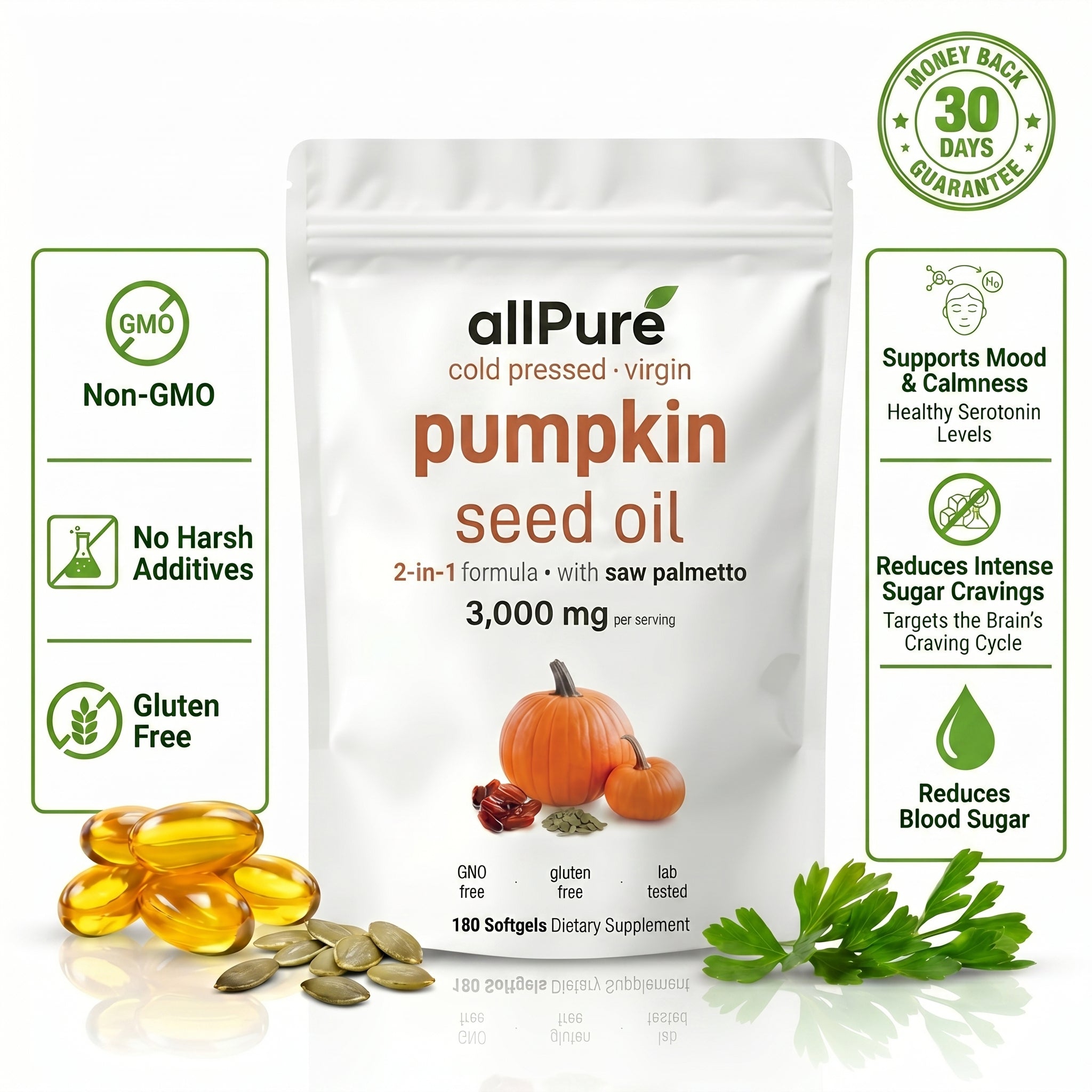 Aged Pumpkin Seed Extract - 3000mg