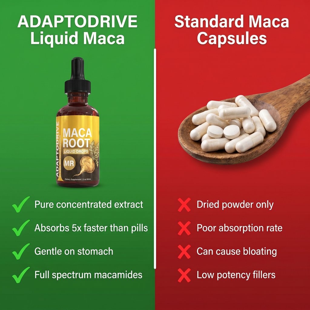 Maca Root Drops - Liquid vs Pills